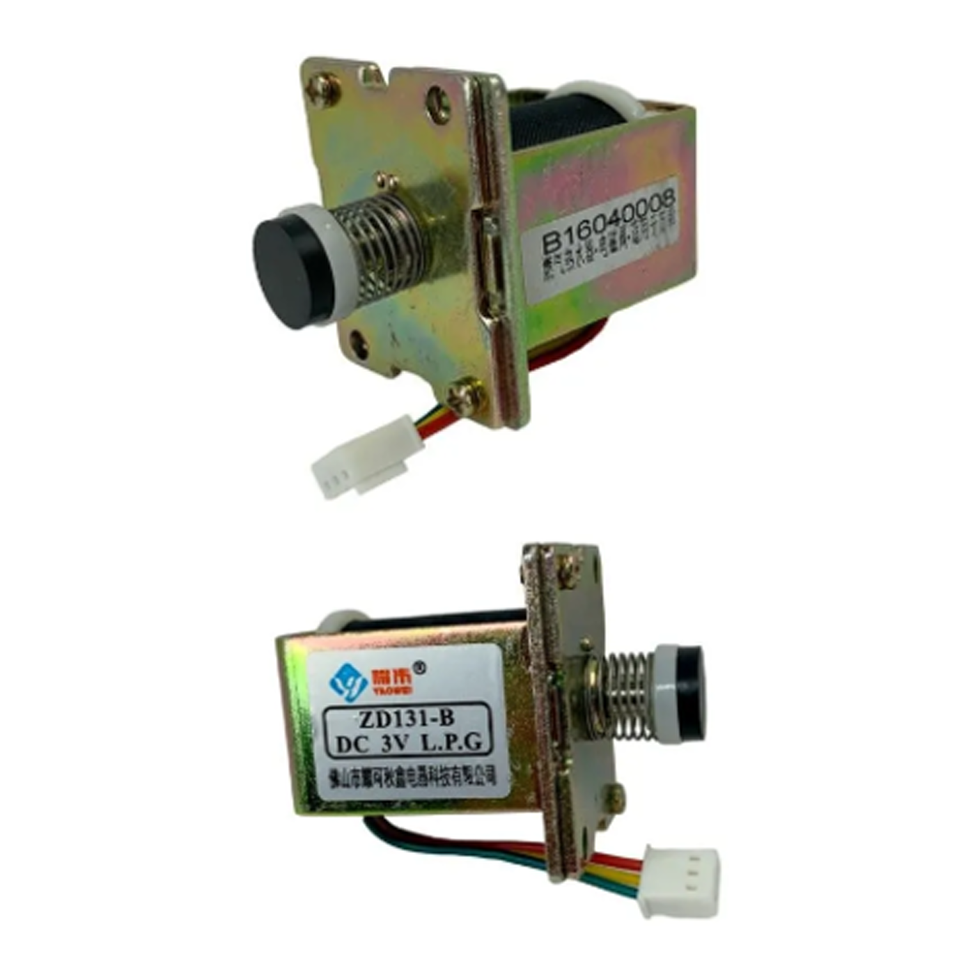 Electroválvula solenoide de 15 mm con terminal blanco para calefón Vitality