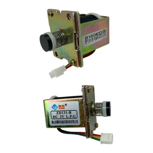 Electroválvula solenoide de 15 mm con terminal blanco para calefón Vitality