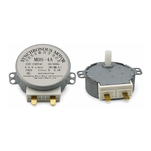 Motor de plato MD J20-02 de 5 RPM, 30 V y 3 W para microondas