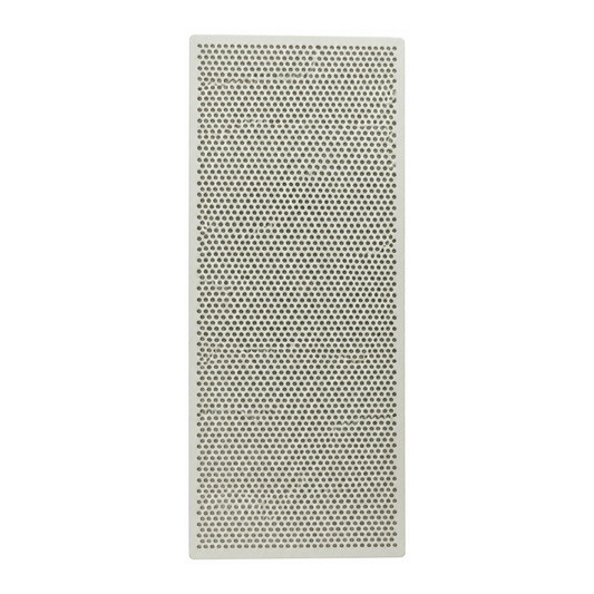 Placa refractaria ondulada de 73 x 161 mm para estufa