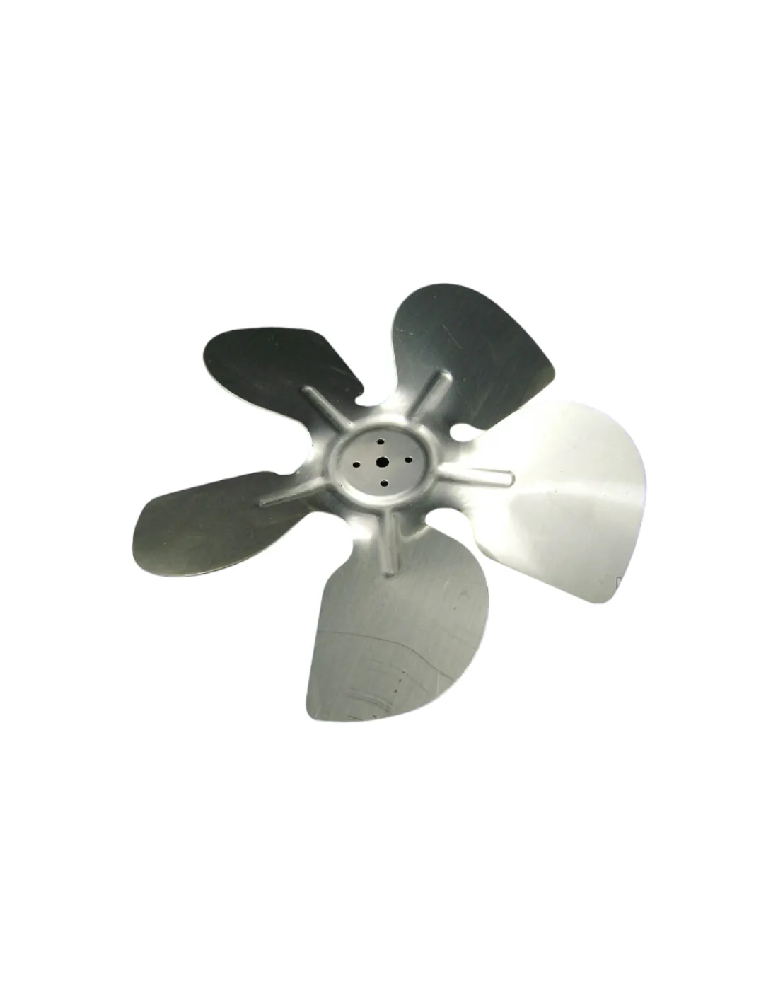 Hélice aspa metálica mediana para ventilador de refrigerador, 23 cm de diámetro