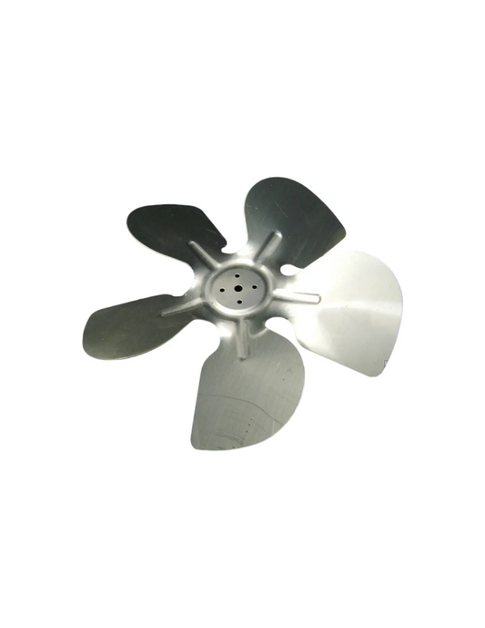 Hélice aspa metálica mediana para ventilador de refrigerador, 23 cm de diámetro