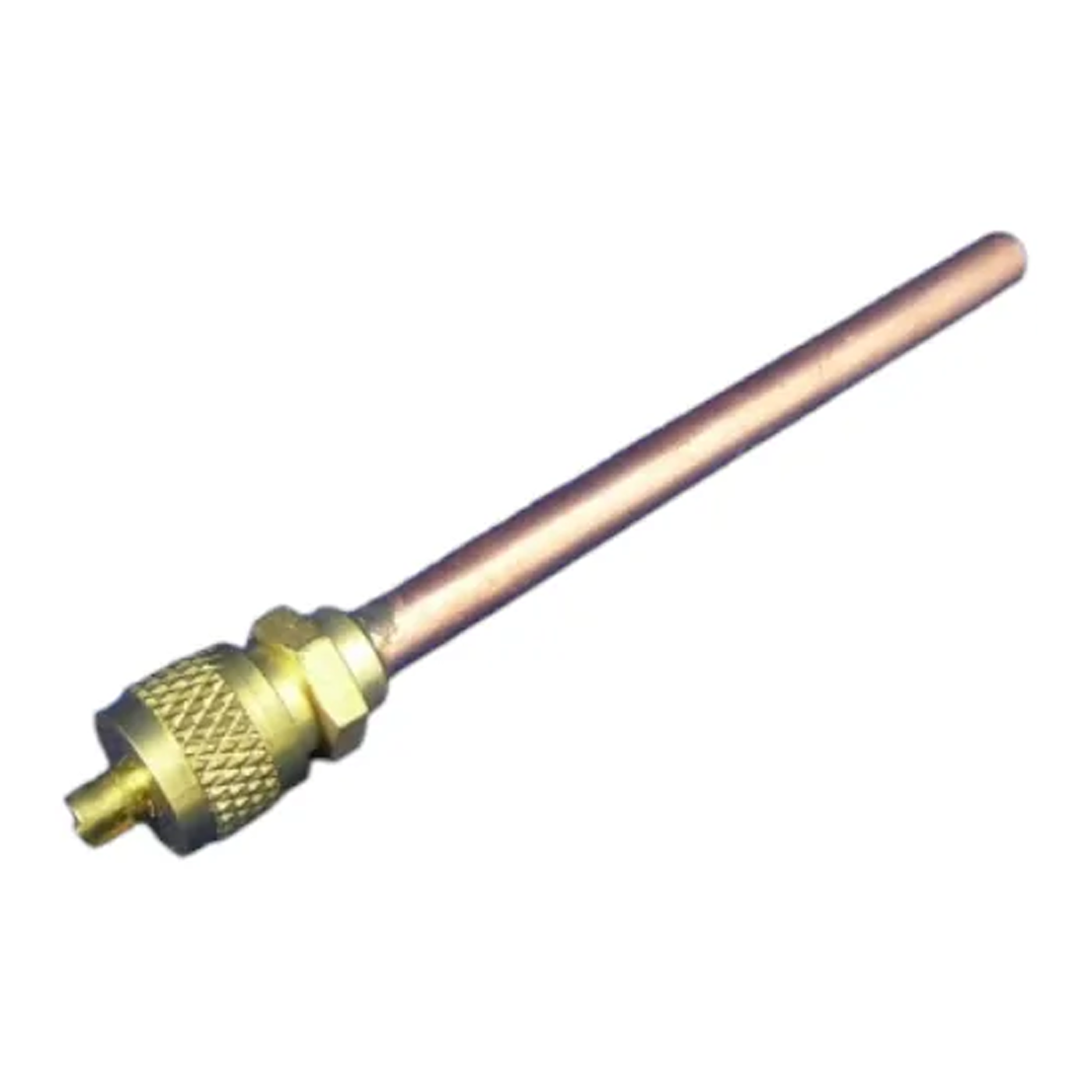 Válvula de carga para refrigerador, para soldar, 1/4 x 85 mm