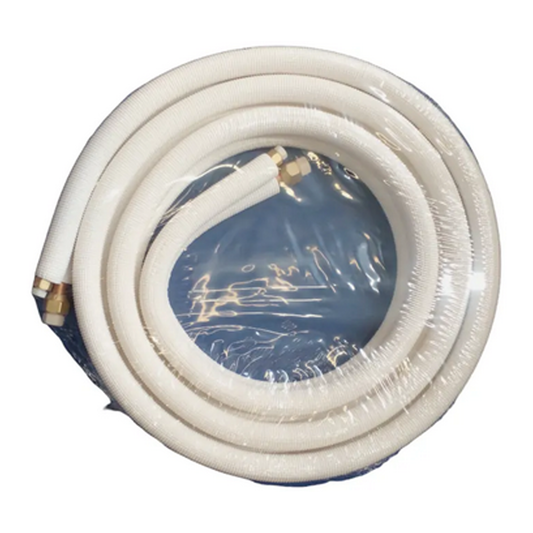 Kit de cañería de cobre de 1/4 x 1/2, para aire acondicionado
